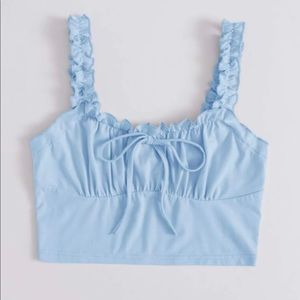 Pastel blue croptop